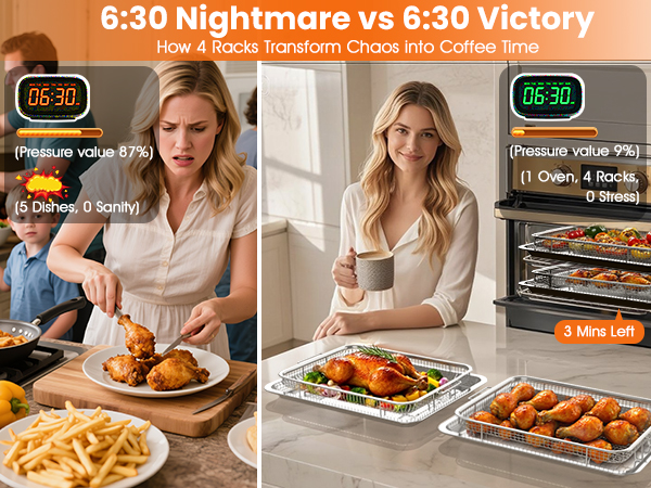 air fryer basket for oven air fryer basket air fryer pan air fryer tray for oven air fryer basket for oven with air fry option air fryer pans for oven air fry basket for oven air fryer rac ( (7) Xumilas 2-piece air fryer basket cooking chicken wings and vegetables
